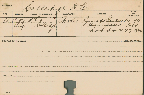 COLLEDGE, HC (Agriculture)