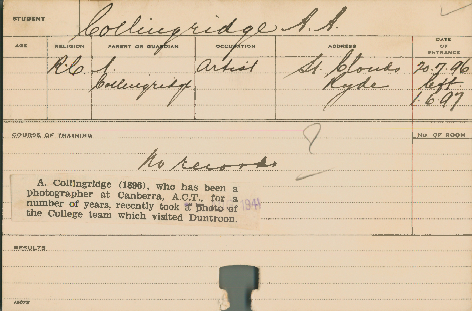 COLLINGRIDGE, AA (Agriculture)