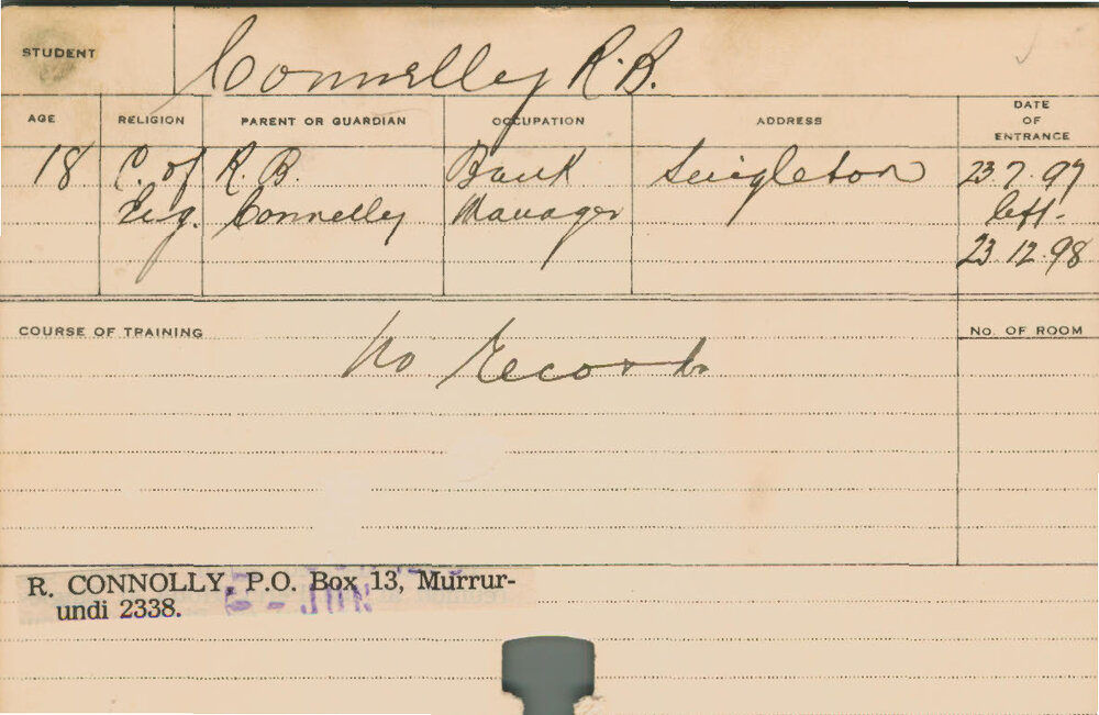 CONNELLY, RB (Agriculture)