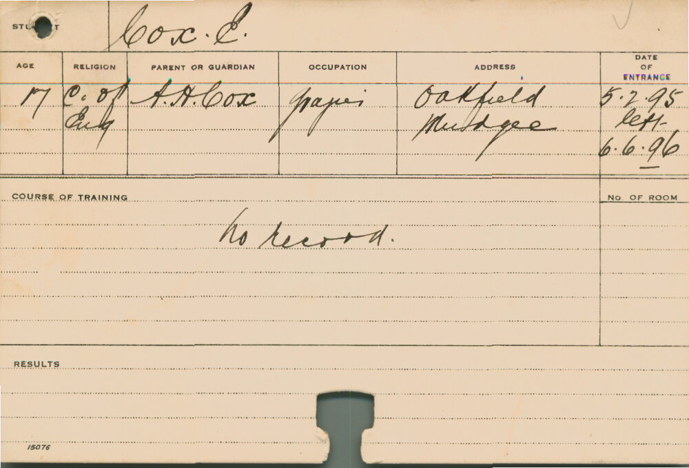 COX, E (Agriculture)