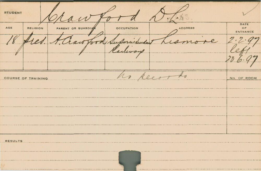 CRAWFORD, DL (Agriculture)