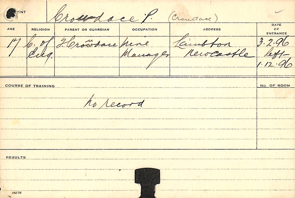 CROUDACE, P (Agriculture)