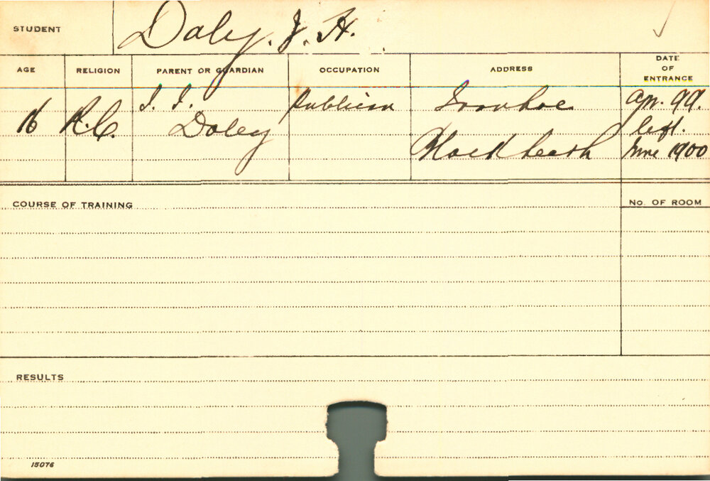 DALY, JH (Agriculture)