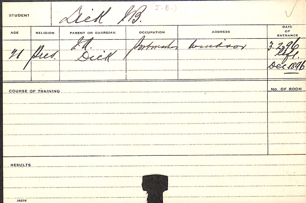 DICK, JB (Agriculture)