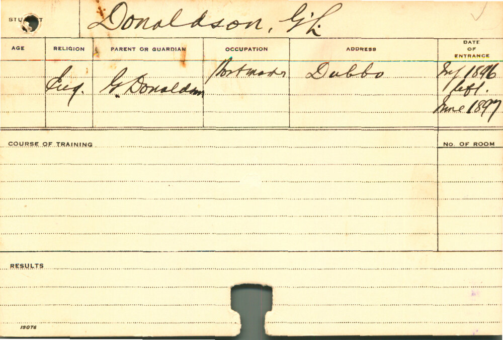 DONALDSON, GL (Agriculture)