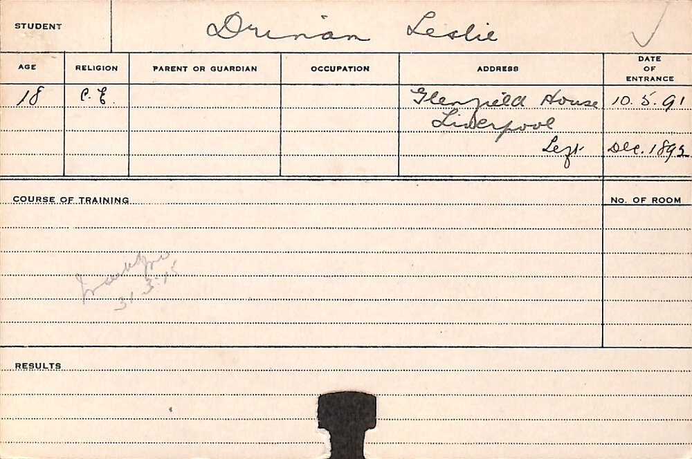 DRINAN, Leslie (Agriculture 1891)