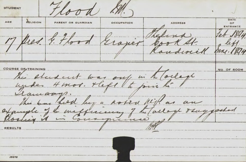 FLOOD, JM (Agriculture)