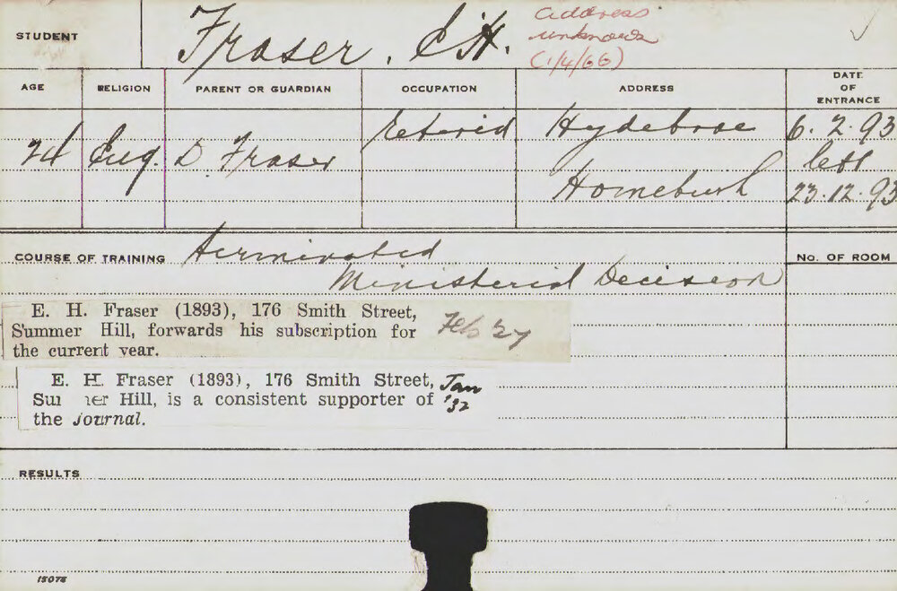 FRASER, EH (Agriculture)