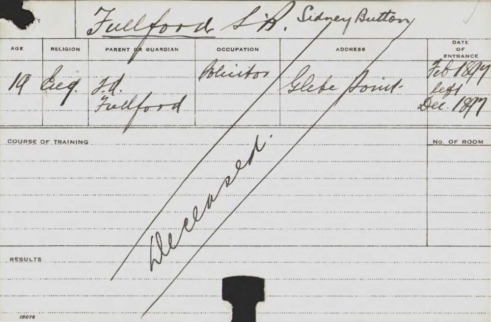 FULLFORD, Sidney Button (Agriculture)