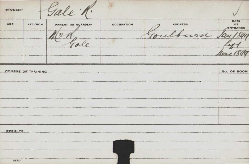 GALE, R (Agriculture)