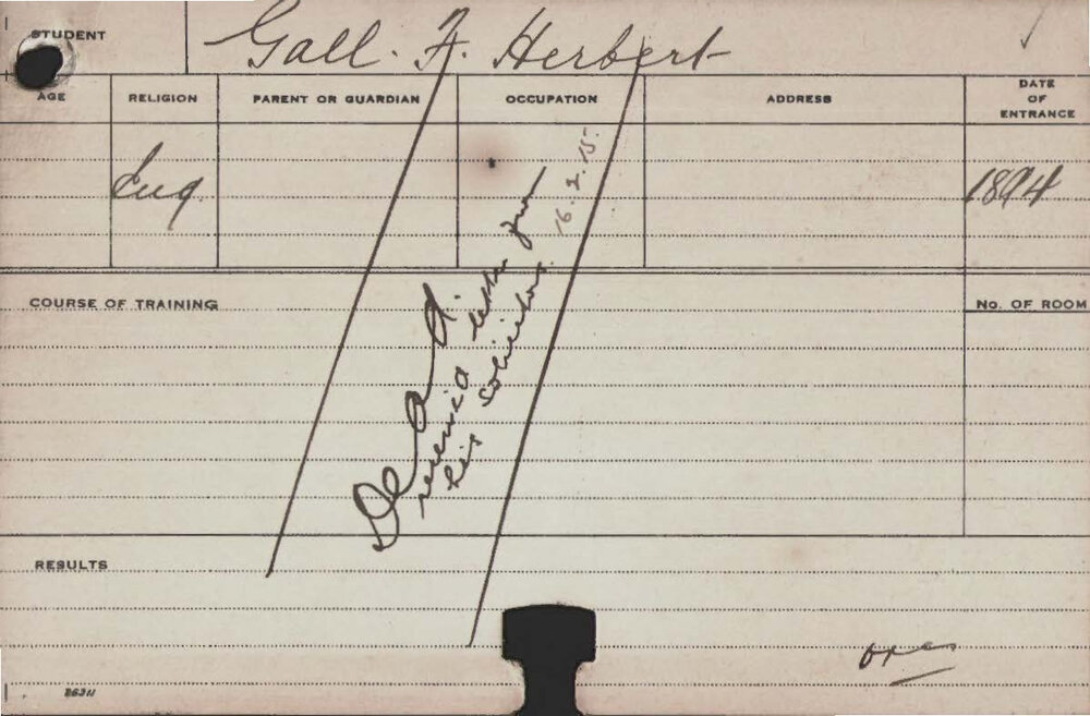 GALL, F Herbert (Agriculture)