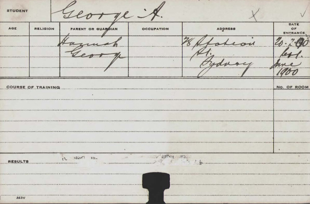 GEORGE, A (Agriculture)