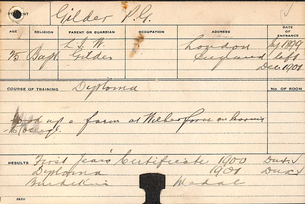 GILDER, PG (Diploma Course)