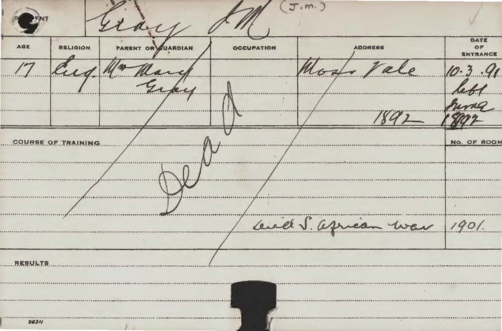 GRAY, JM (Agriculture 1891)