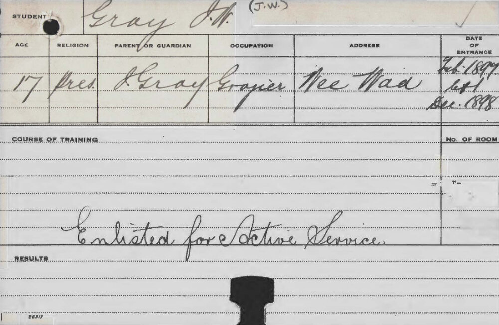 GRAY, JW (Agriculture)