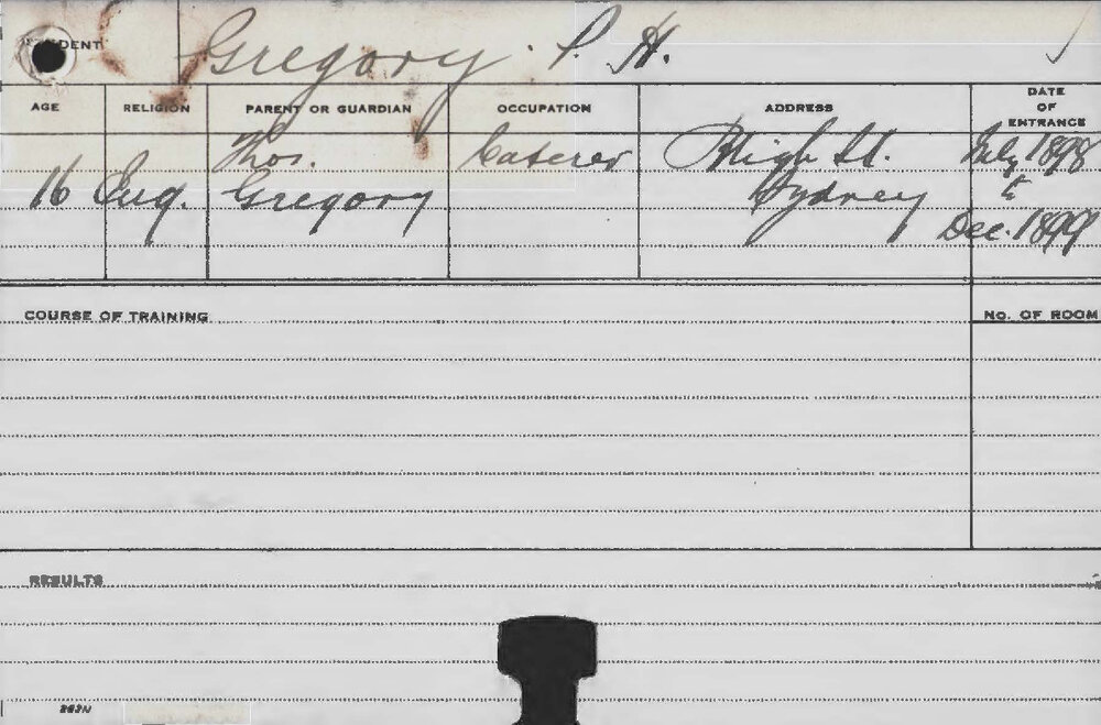 GREGORY, Percy H (Agriculture)