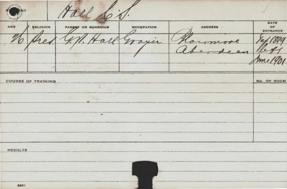 HALL, CS (Agriculture)