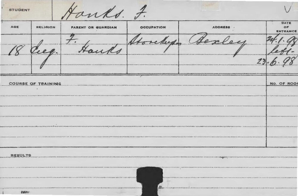 HANKS, F (Agriculture)