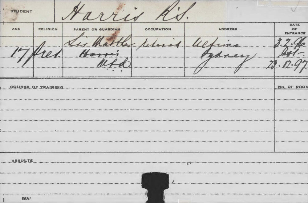 HARRIS, RS (Agriculture)