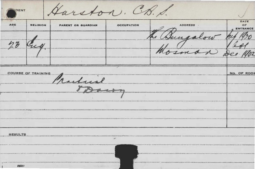 HARSTON, CB (Practical &amp; Dairy Courses)