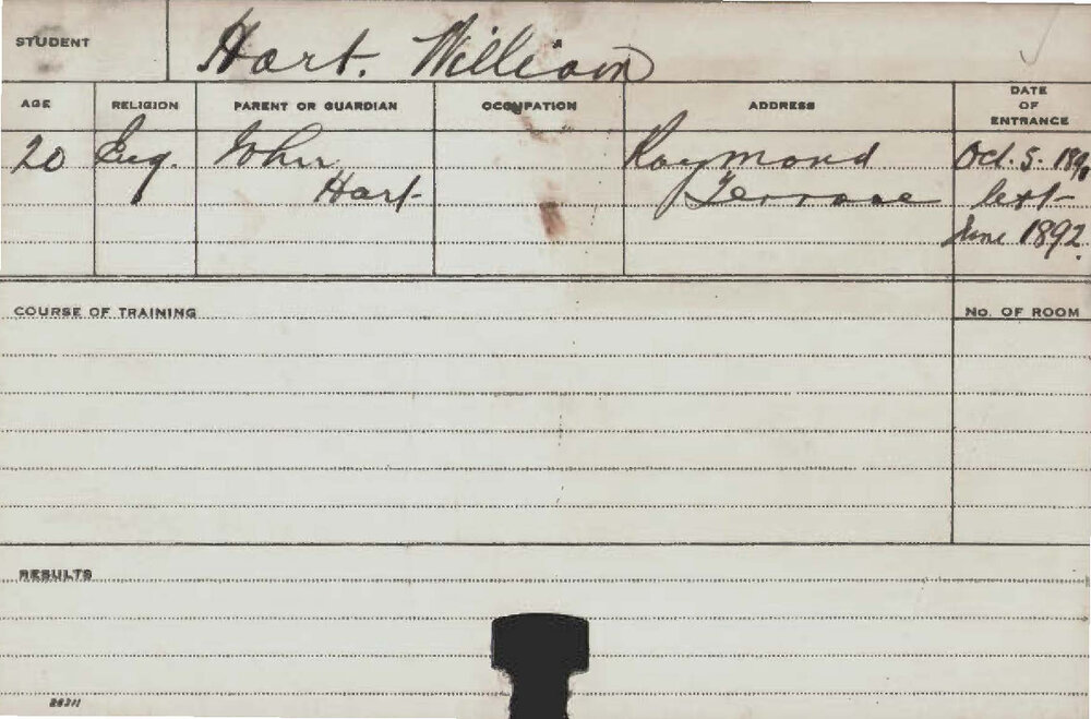 HART, William (Agriculture 1891)