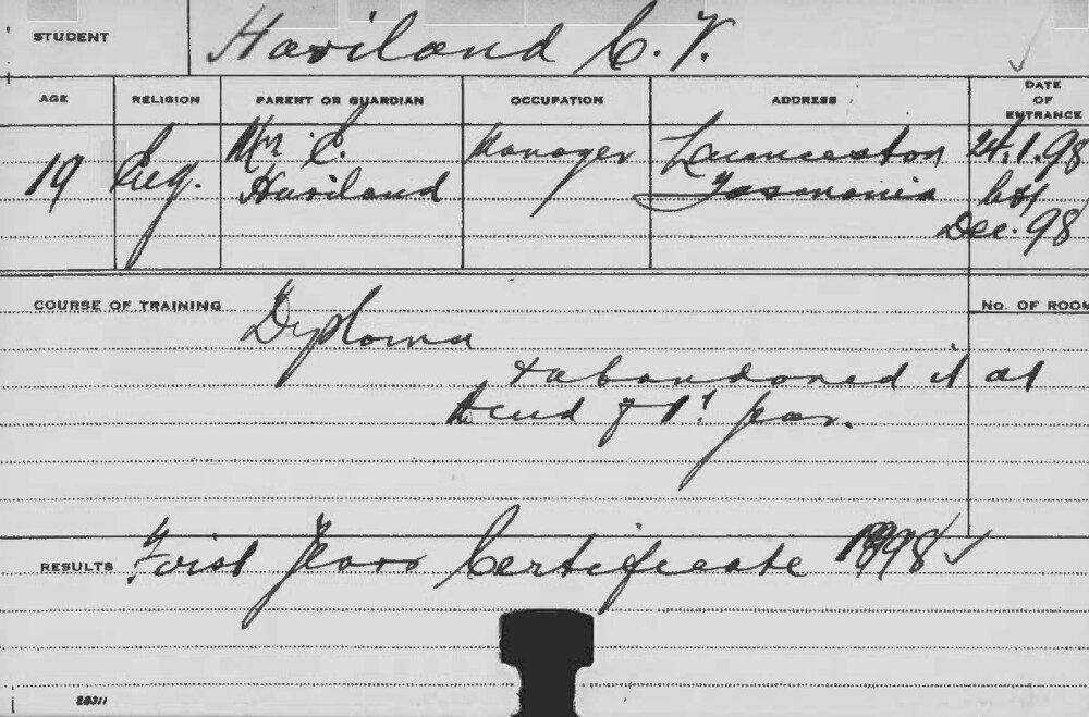 HAVILAND, CV (Hawkesbury Diploma of Agriculture (HDA))