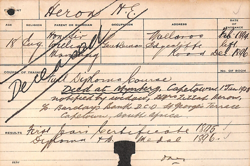 HERON, HE (Full Diploma Course)