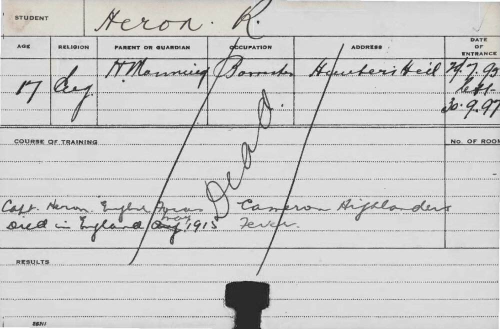 HERON, R (Agriculture)