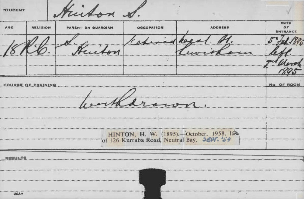 HINTON, S (Agriculture)