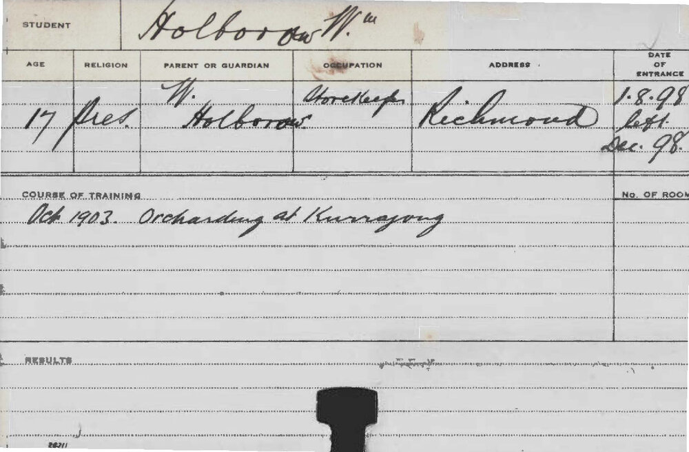 HOLBORROW, W (Agriculture)