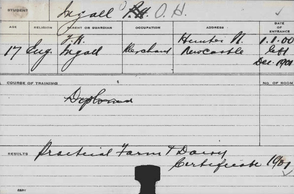 INGALL, OH (Practical Farm &amp; Dairy Certificate)