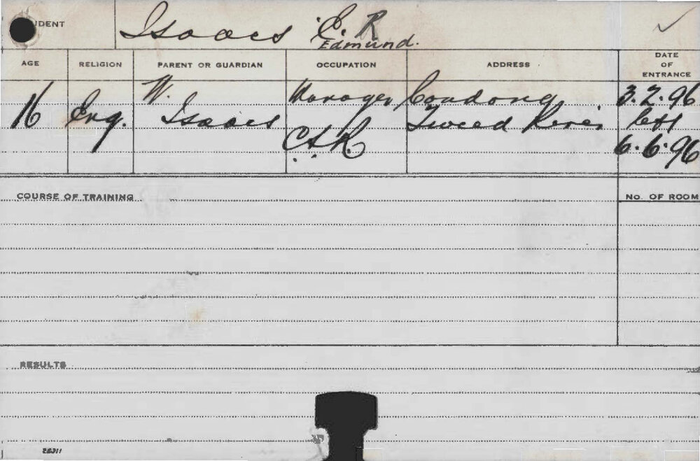 ISAACS, Edmund (Agriculture)