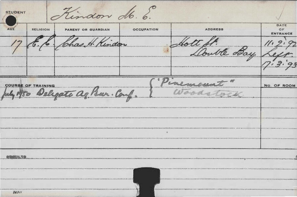KINDON, Maurice (Agriculture)