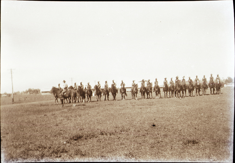 College Students in Uniform of the 4th Cavalry Mobile Veterinary Section [Hawkesbury Agricultural College (HAC)]