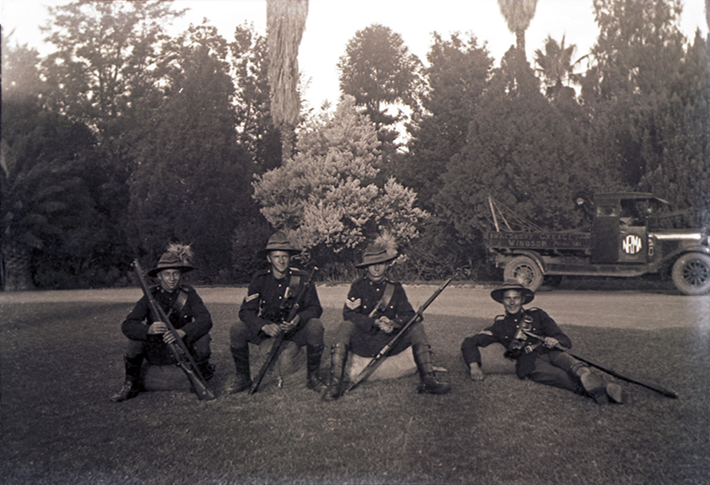 College Students in Uniform of the 4th Cavalry Mobile Veterinary Section [Hawkesbury Agricultural College (HAC)]