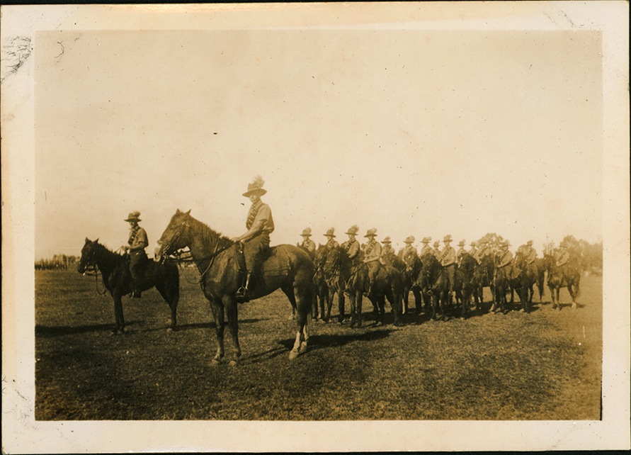 College Students in Uniform of the 4th Cavalry Mobile Veterinary Section [Hawkesbury Agricultural College (HAC)]