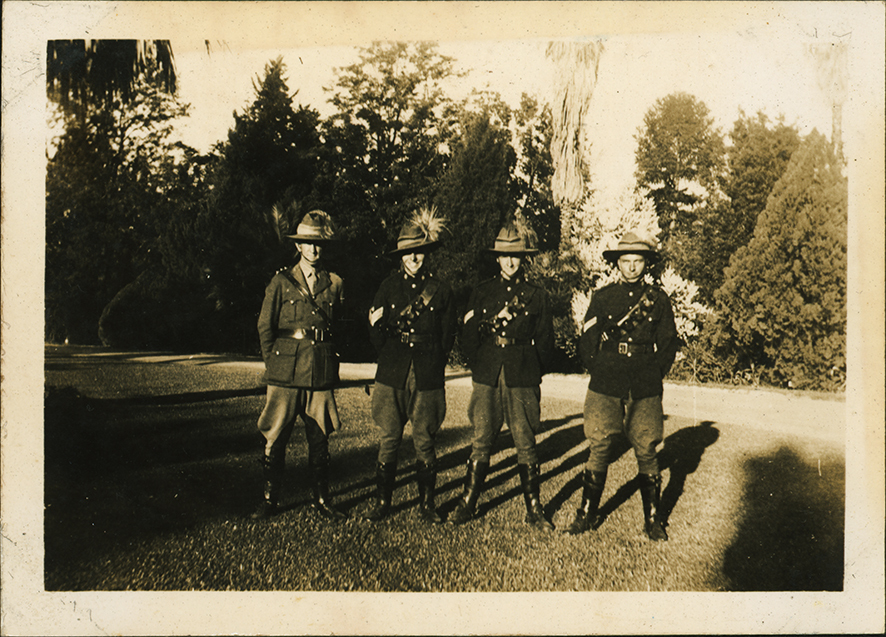 College Students in Uniform of the 4th Cavalry Mobile Veterinary Section [Hawkesbury Agricultural College (HAC)]