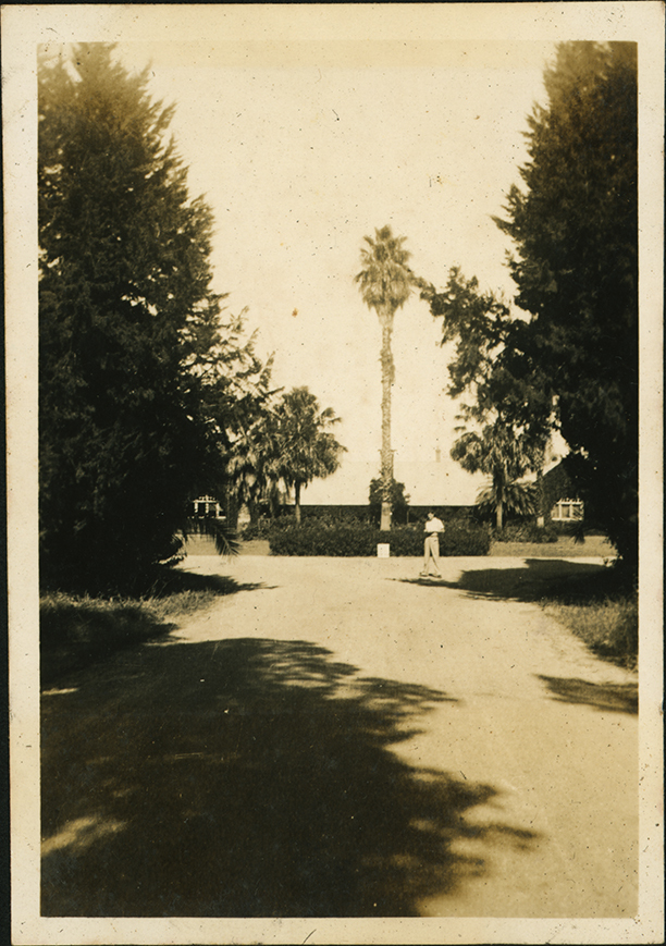 Fairy Circle and Administration Building from the Main Drive - Apr 1936 [Hawkesbury Agricultural College (HAC)]
