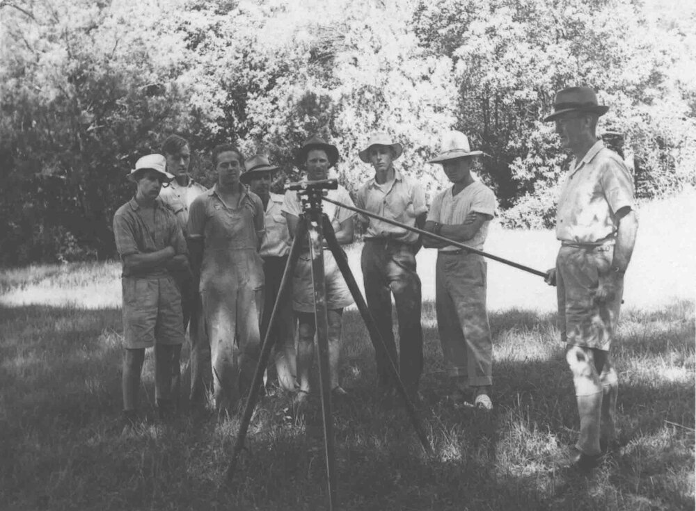 Surveying - Instruction in surveying techniques (3 of 3) - Hawkesbury Agricultural College