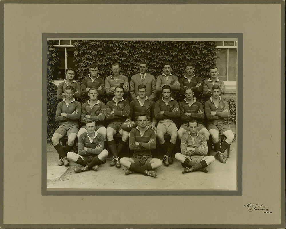 Football (Rugby Union) team - 1st XV, 1931 [Hawkesbury Agricultural College (HAC)]