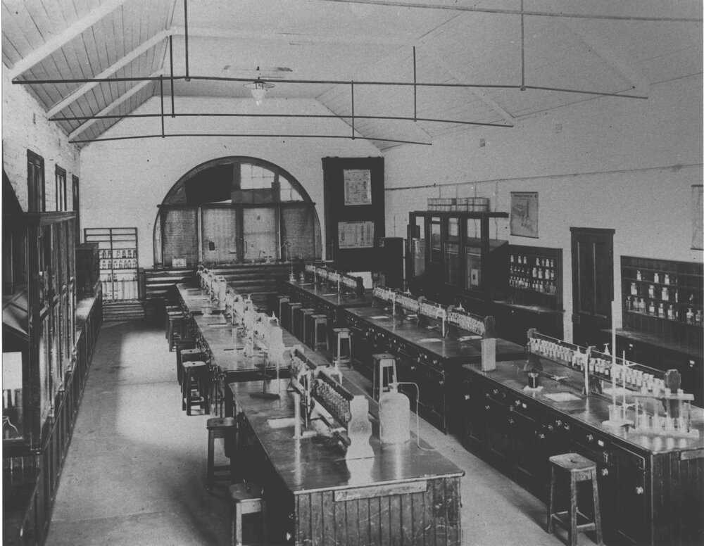 Chemical Laboratory - student work benches [Hawkesbury Agricultural College (HAC)]
