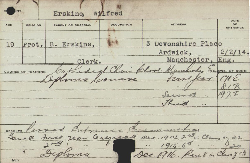 ERSKINE, Wilfred (Hawkesbury Diploma of Agriculture (HDA))