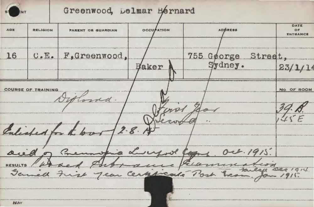 GREENWOOD, Delmar Bernard (Hawkesbury Diploma in Dairy (HDD))