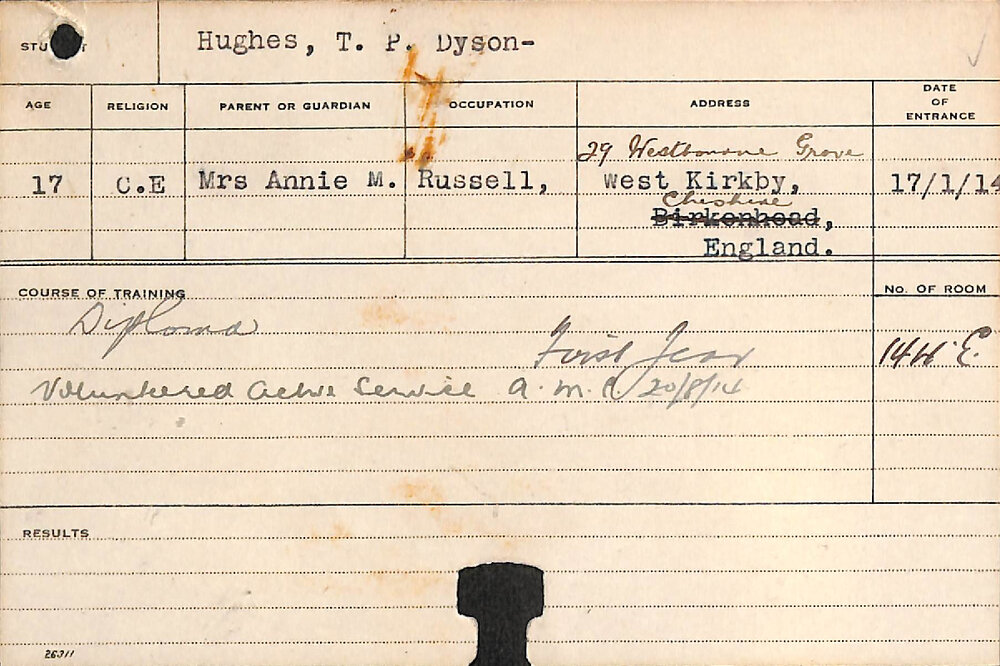 HUGHES, TP Dyson (Diploma)