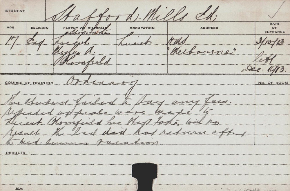 STAFFORD-MILLS, Ed (Ordinary)