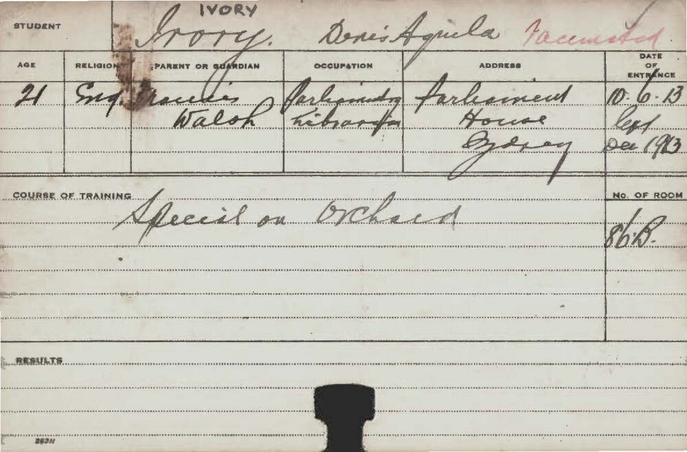 IVORY, Denis Aquila (Special course - Orchard)