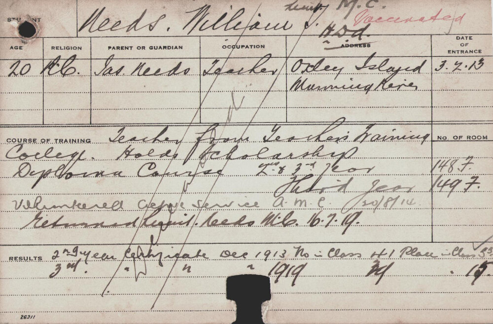 NEEDS, William T (Diploma Course)