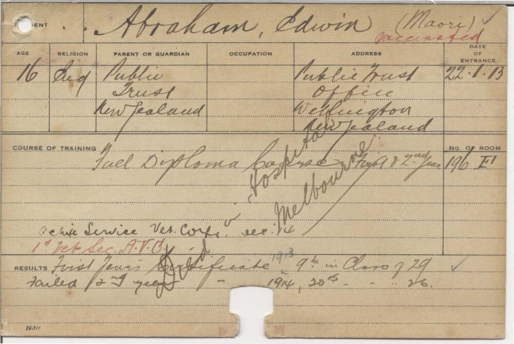 ABRAHAM, Edwin (Hawkesbury Diploma of Agriculture (HDA))
