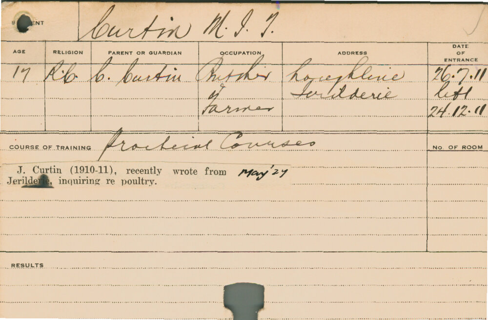 CURTIN, M G T (Practical Courses)