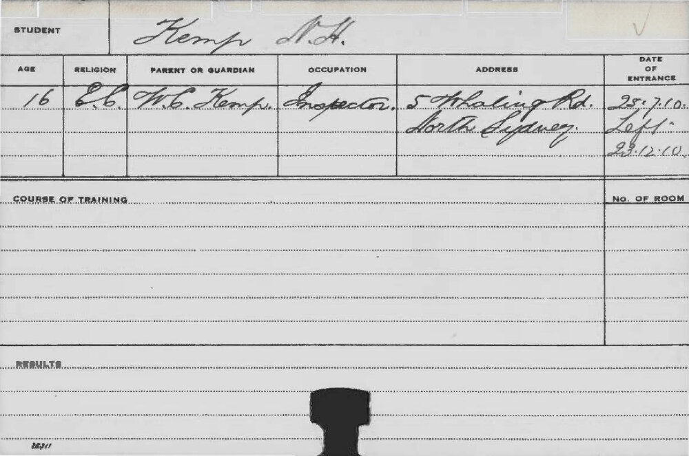 KEMP, NH (Course Not Identified)